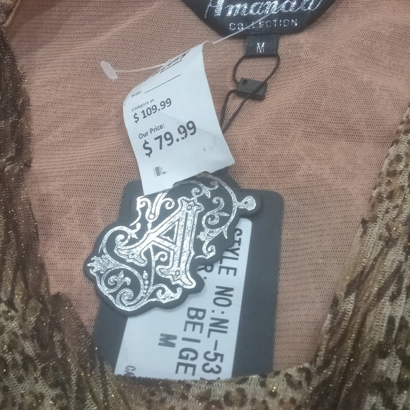 NWT  Leopard top Amanda Collection - Picture 6 of 7
